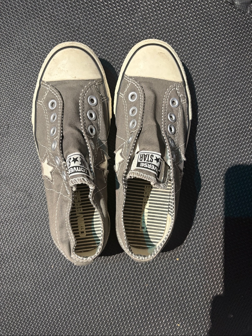 Converse Slip-On Star Canvas Sneakers - Gray